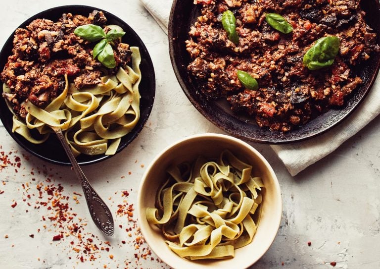 Savory Mushroom And Walnut Bolognese Healthy Blog