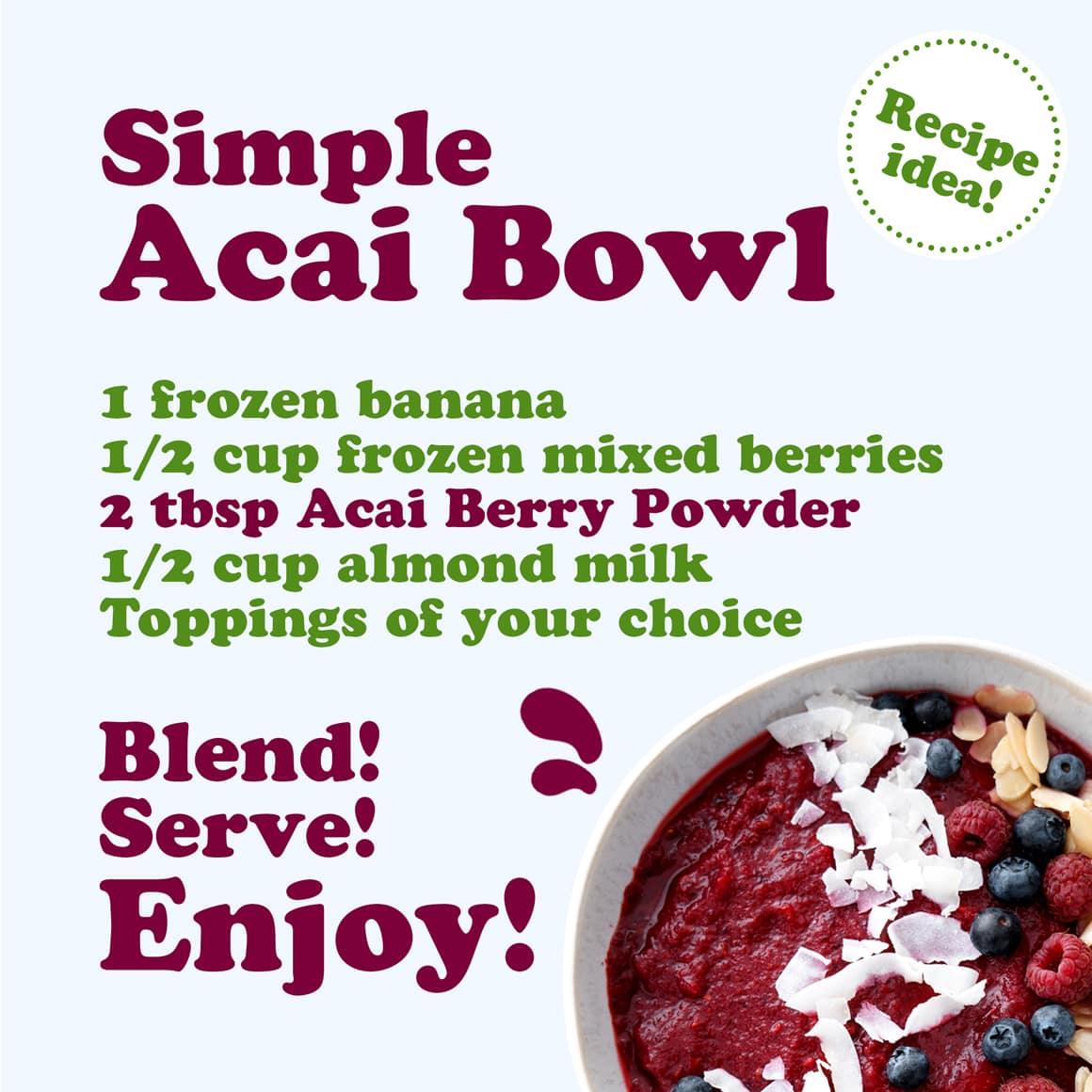 Organic Acai Berry Powder info4