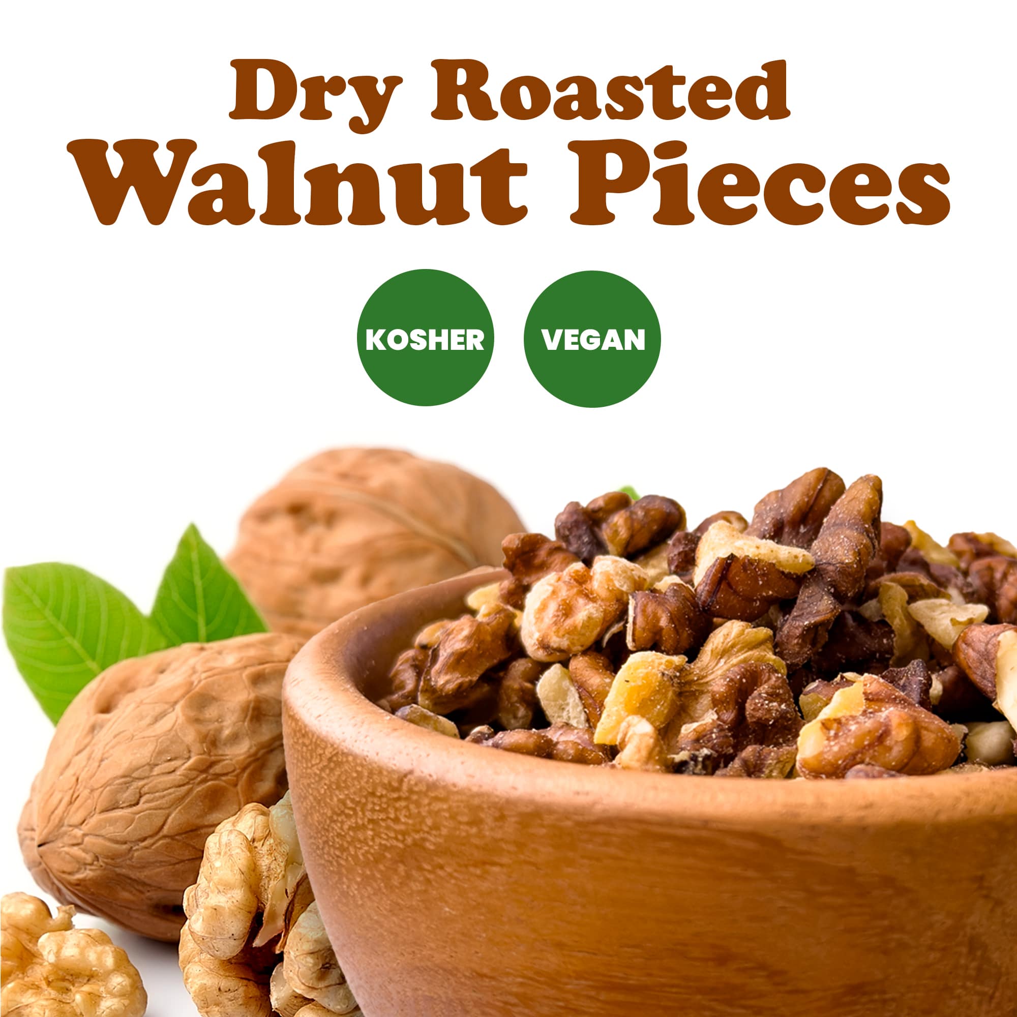 Dry Roasted Walnut Pieces 1