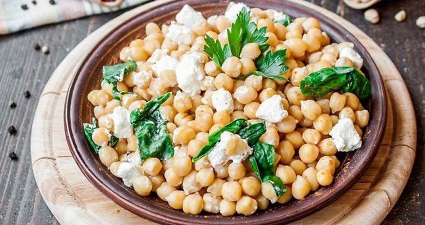 Chickpea and Spinach Salad