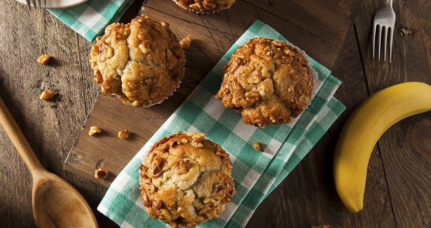 Flaxseed Banana Muffins