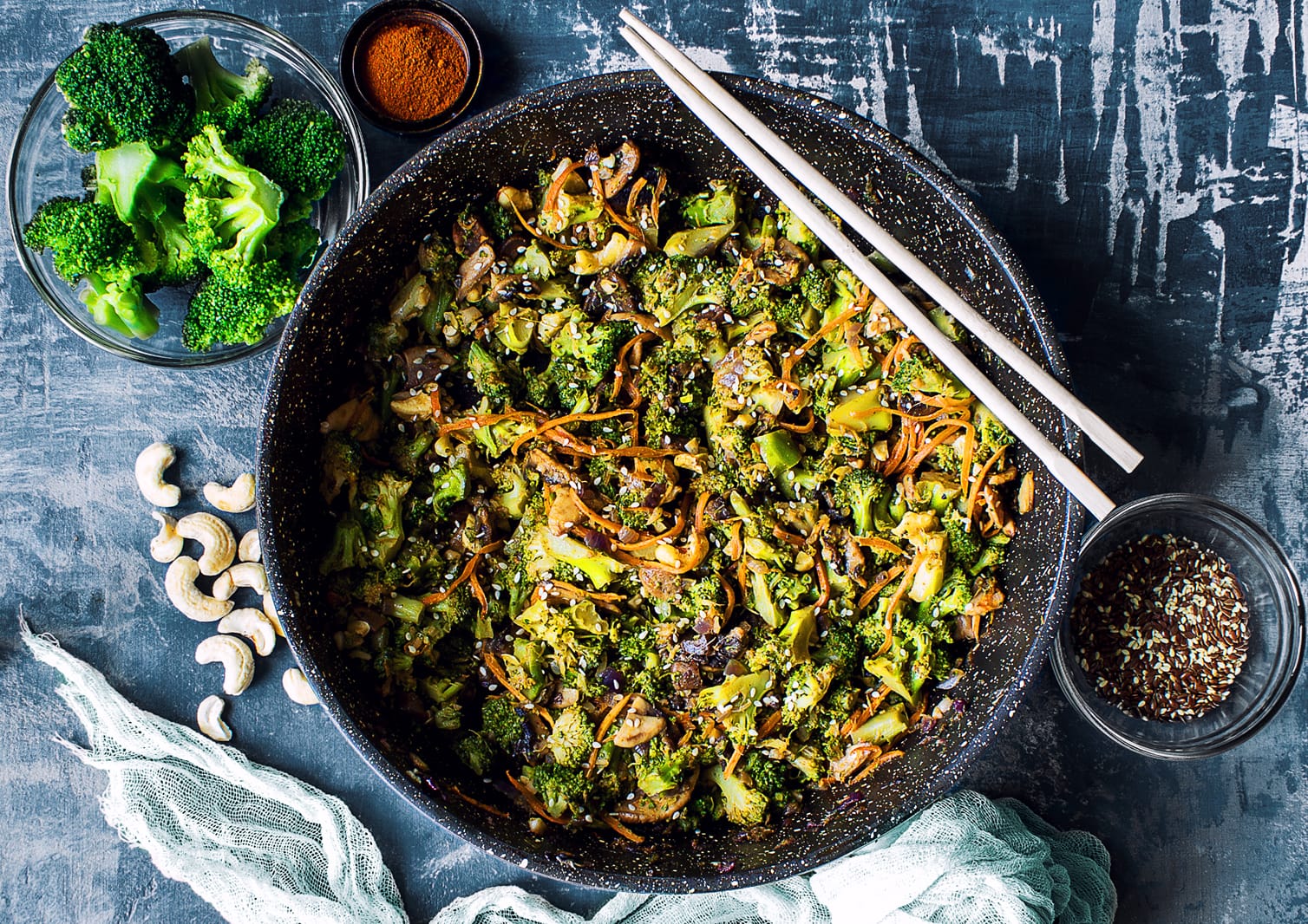 Broccoli and Mushroom Stir-Fry