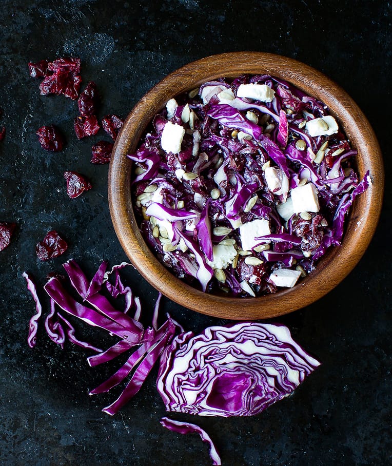 Purple Cabbage and Cranberry Salad