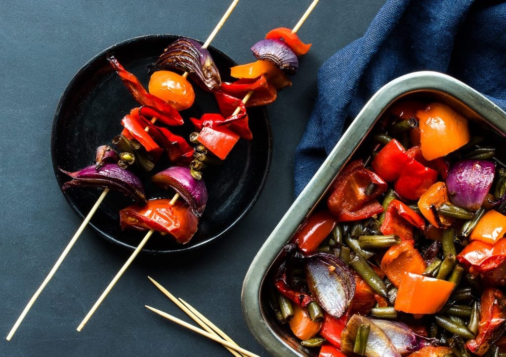 Grilled Vegetables with Soy Sauce 