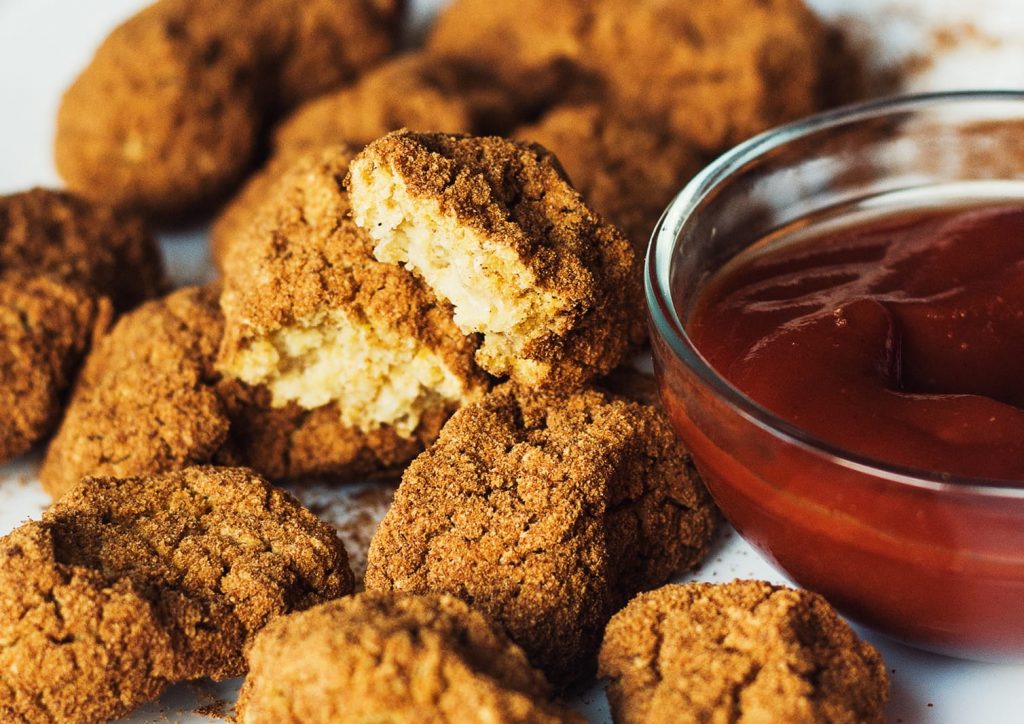 vegan chickpea nuggets