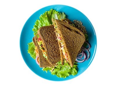 Protein-Packed Veggie Chickpea Salad Sandwich