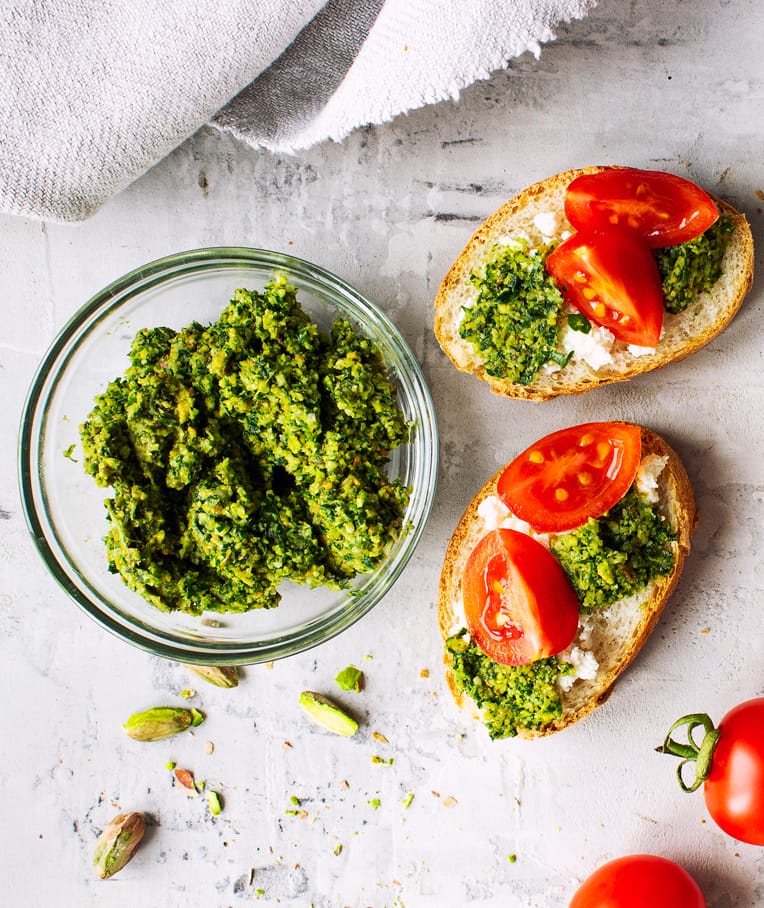 Vegan Pesto with a Pistachio Twist