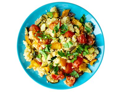 Flavorful Roasted Veggie Couscous Bowl