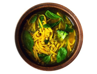 Golden Spiced Turmeric Noodle Soup