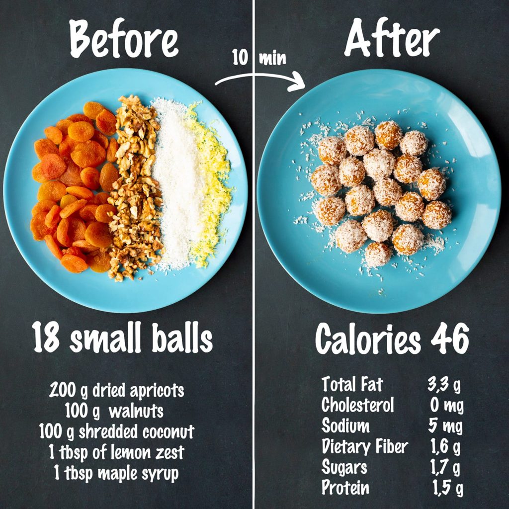 apricot coconut balls recipe ingredients