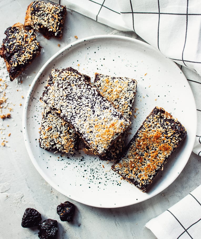 Moist Vegan Prune Slice