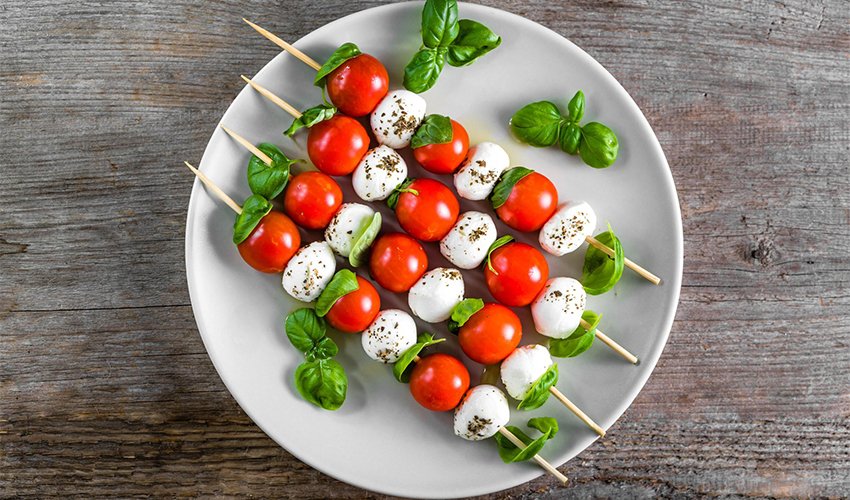 Simple Caprese Skewers