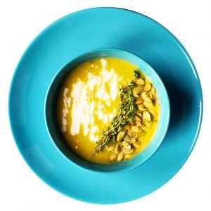 Butternut Squash Soup with Sage and Thyme