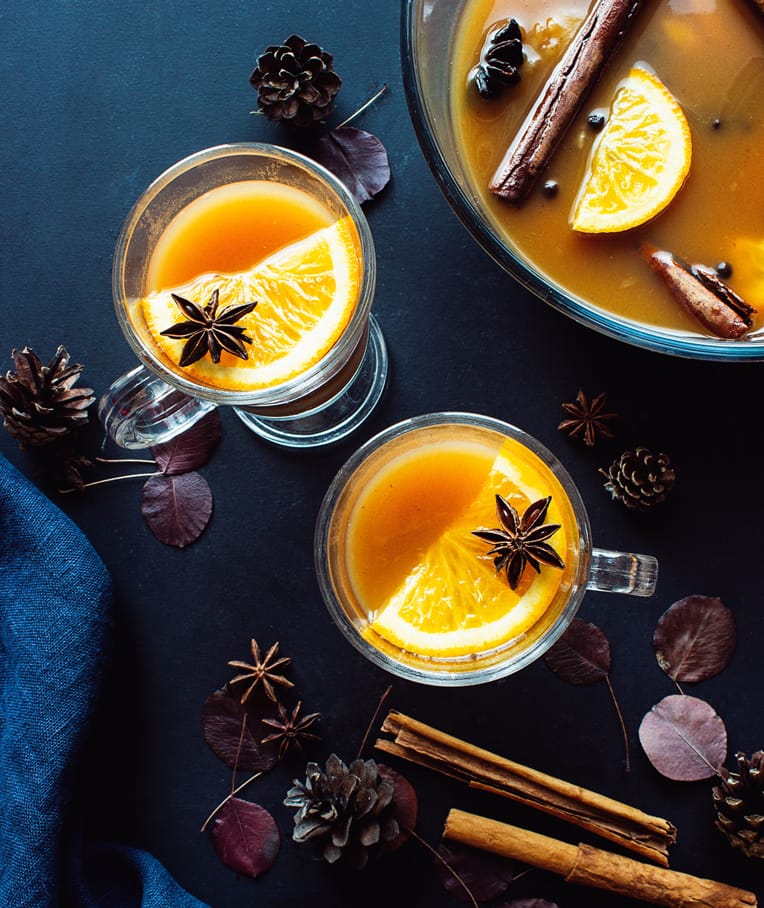 Spiced Warm Punch for Fall Season