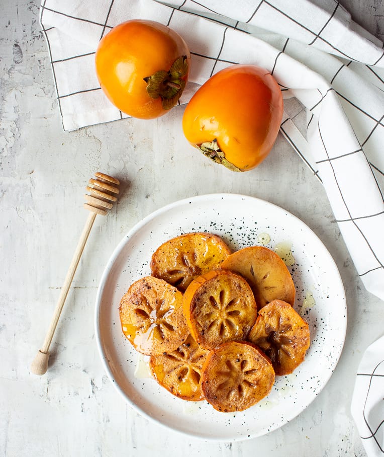 Ginger-Spiced Baked Persimmons