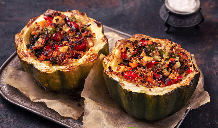 Quinoa-Stuffed Acorn Squash