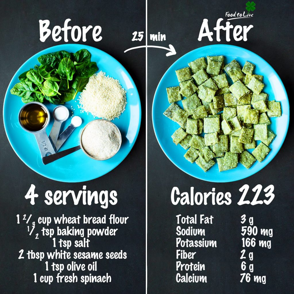 saint-patrick's day sesame crackers nutrition