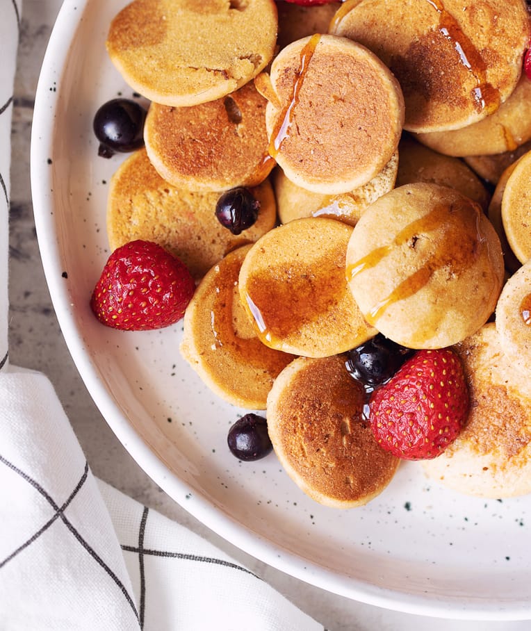 Millet Flour Mini Pancakes Cereal