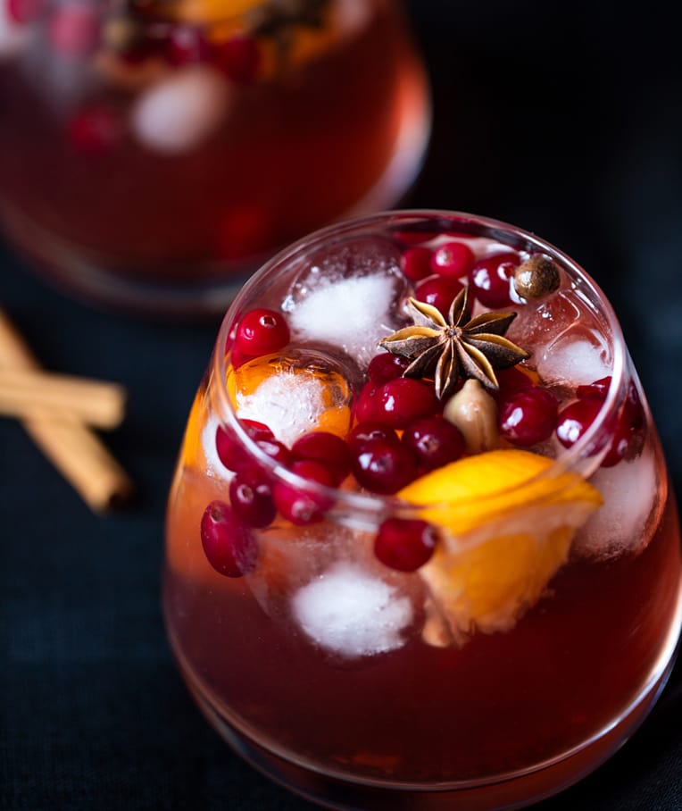 Non-Alcoholic Spiced Holiday Sangria