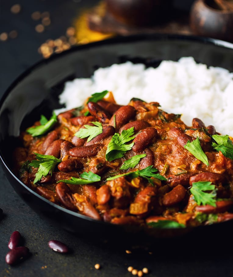 Dark Red Kidney Beans Indian Curry