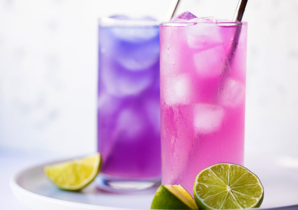 color changing mojito mocktail