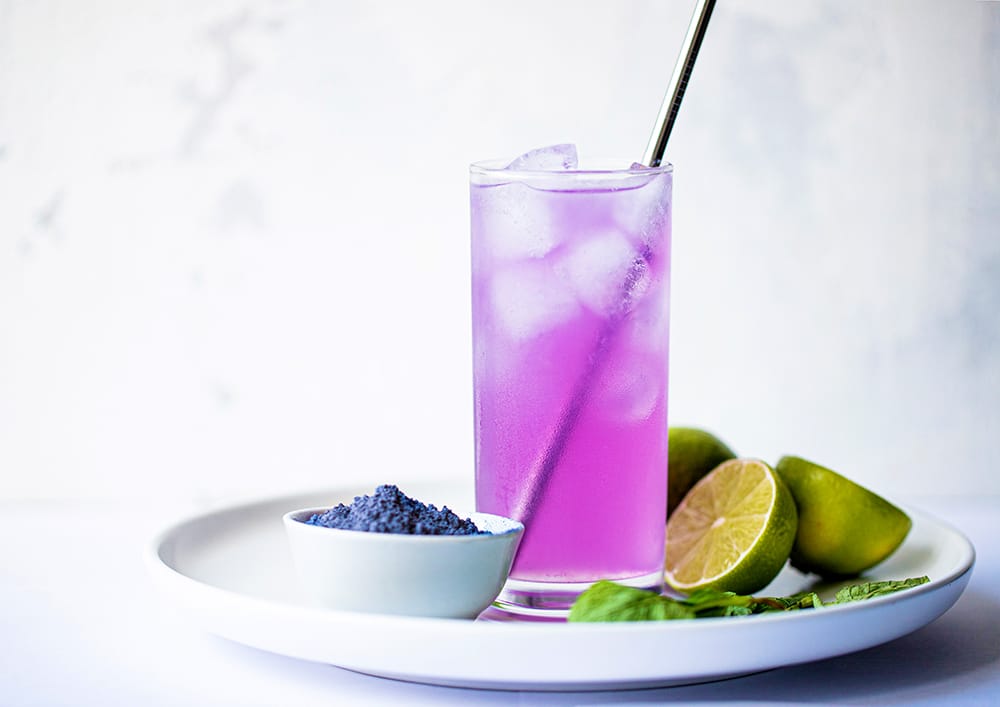 Butterfly Pea Flower Tea Mocktail 