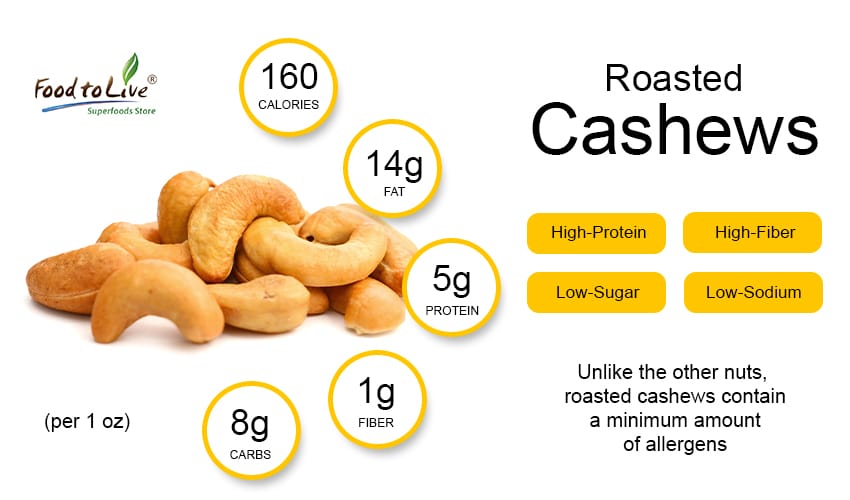 roasted cashews health benefits