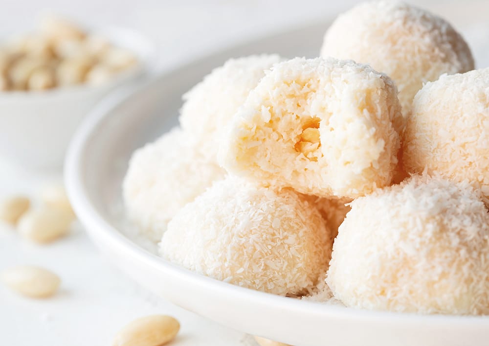 homemade raffaello coconut balls