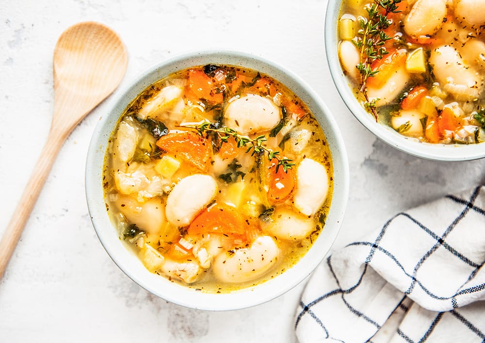 white bean and kale soup