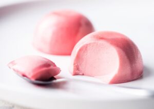 valentine's day strawberry panna cotta