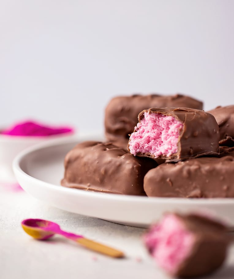 Pink Bounty Bars - Nourishing Amy