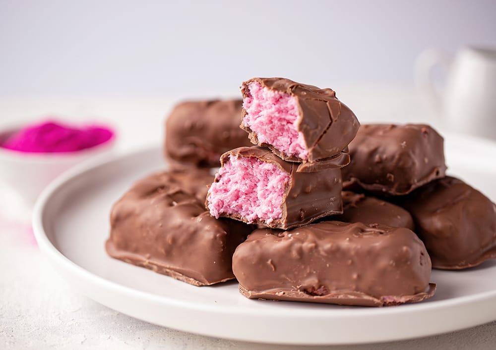 Pink Bounty Bars - Nourishing Amy