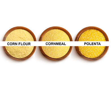 The Difference Between Cornmeal, Corn Flour and Polenta