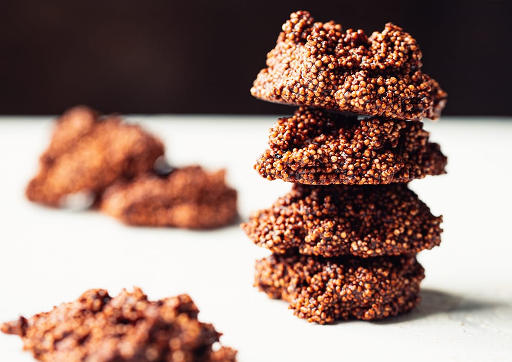 chocolate amaranth crunch bites