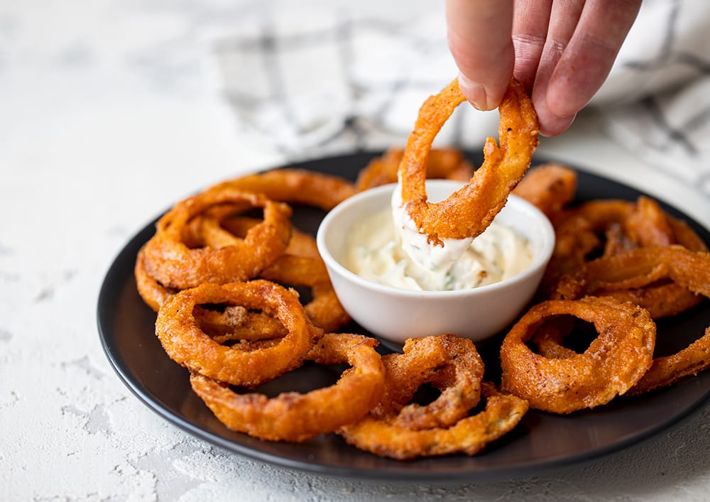 extra crispy baked onion rings