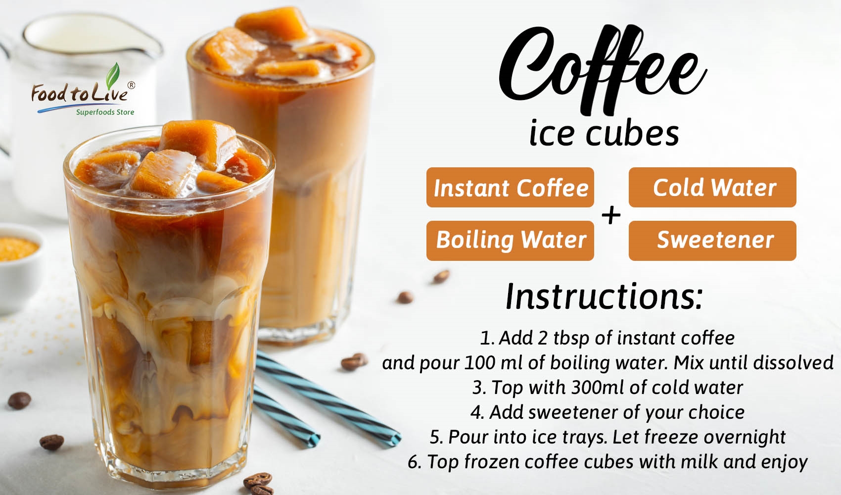 Put some coffee in ice-cube trays and then into the freezer to make coffee-flavored  ice. Perfect for iced coffee drinks - without watering them down. :  r/LifeProTips