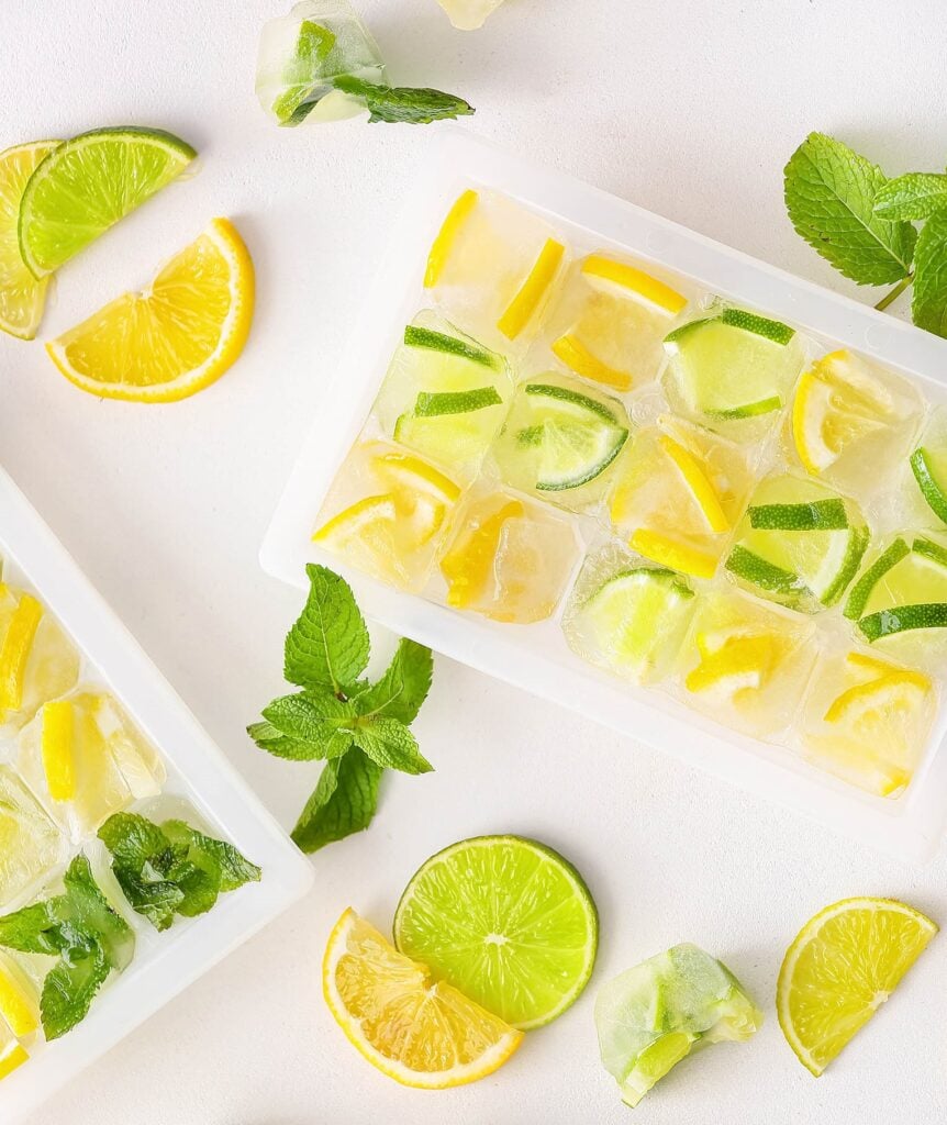 DIY Flavored Ice Cubes - Amy's Nutrition Kitchen