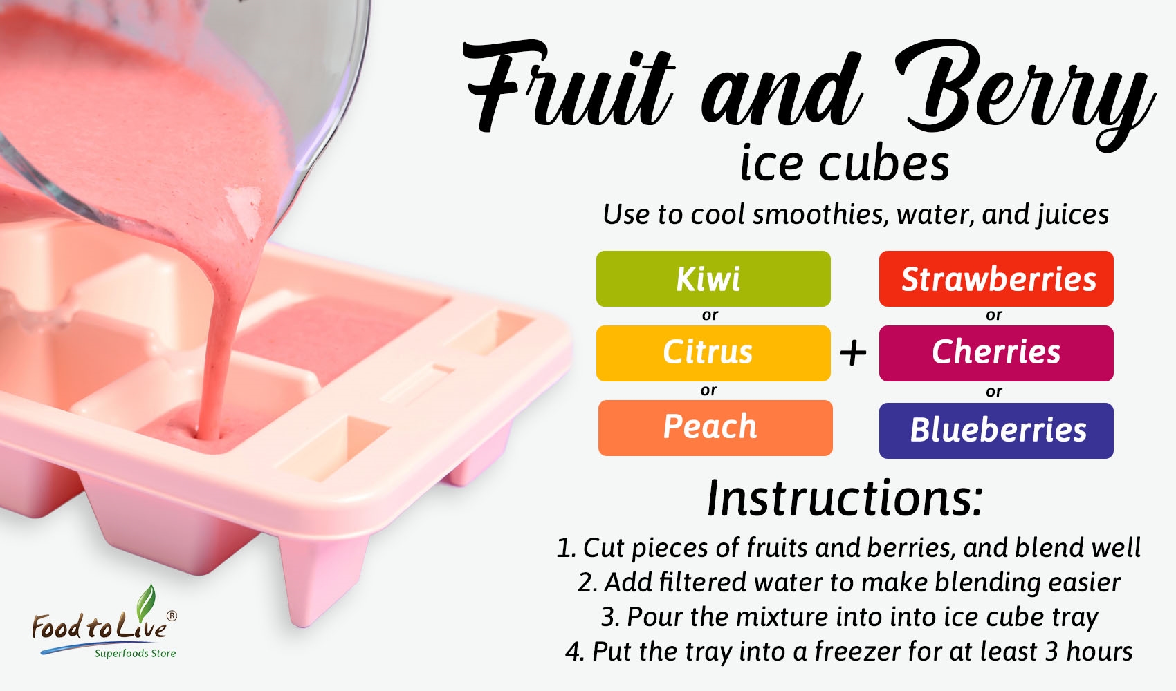 Easy Flavored Ice Cubes - Natural Deets