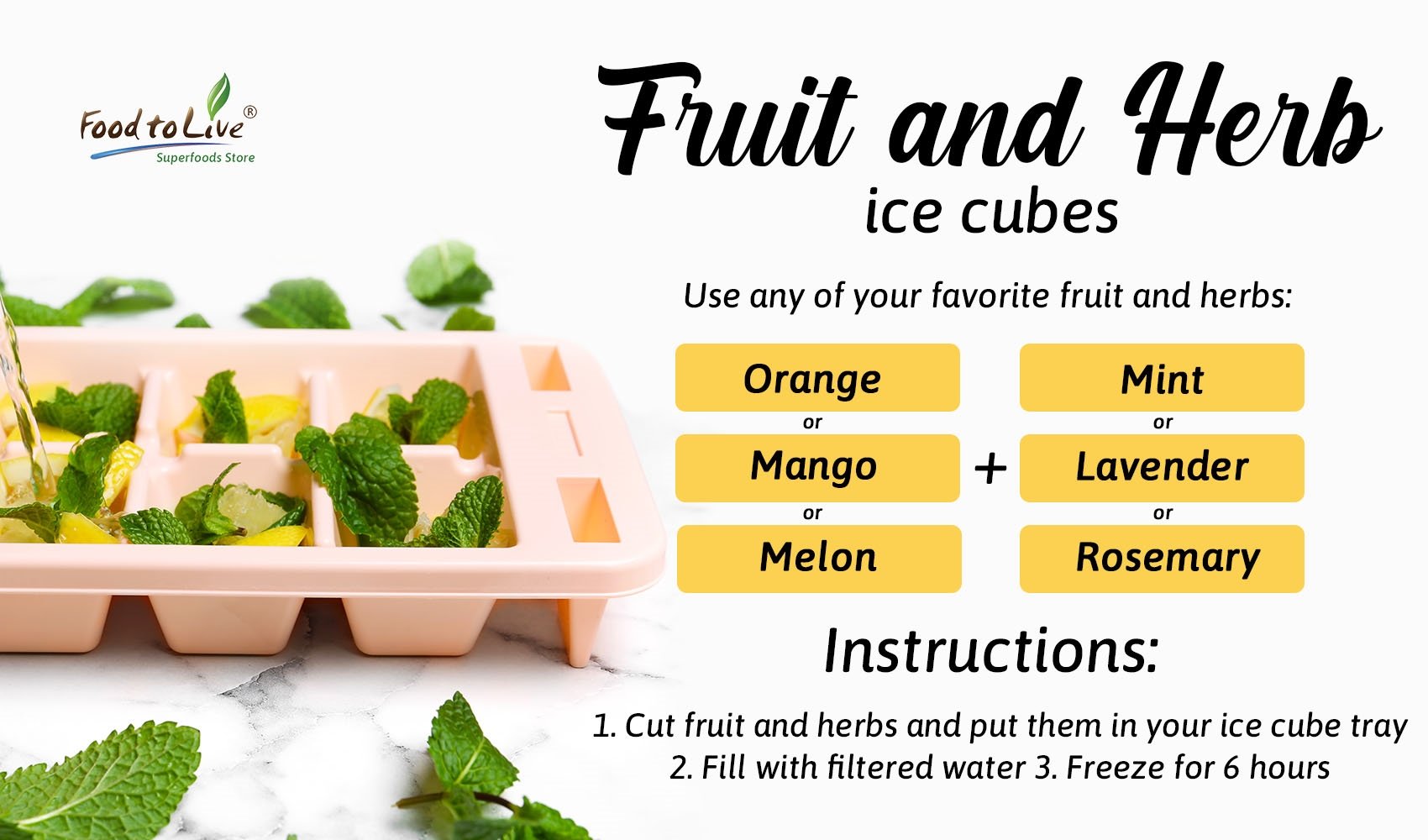 FRUIT ICE CUBES  Healthy Foodie Girl