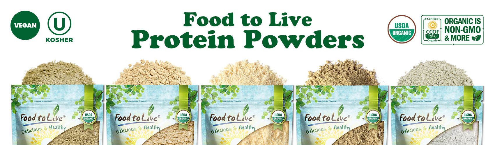 Protein Powders-Food-to-Live