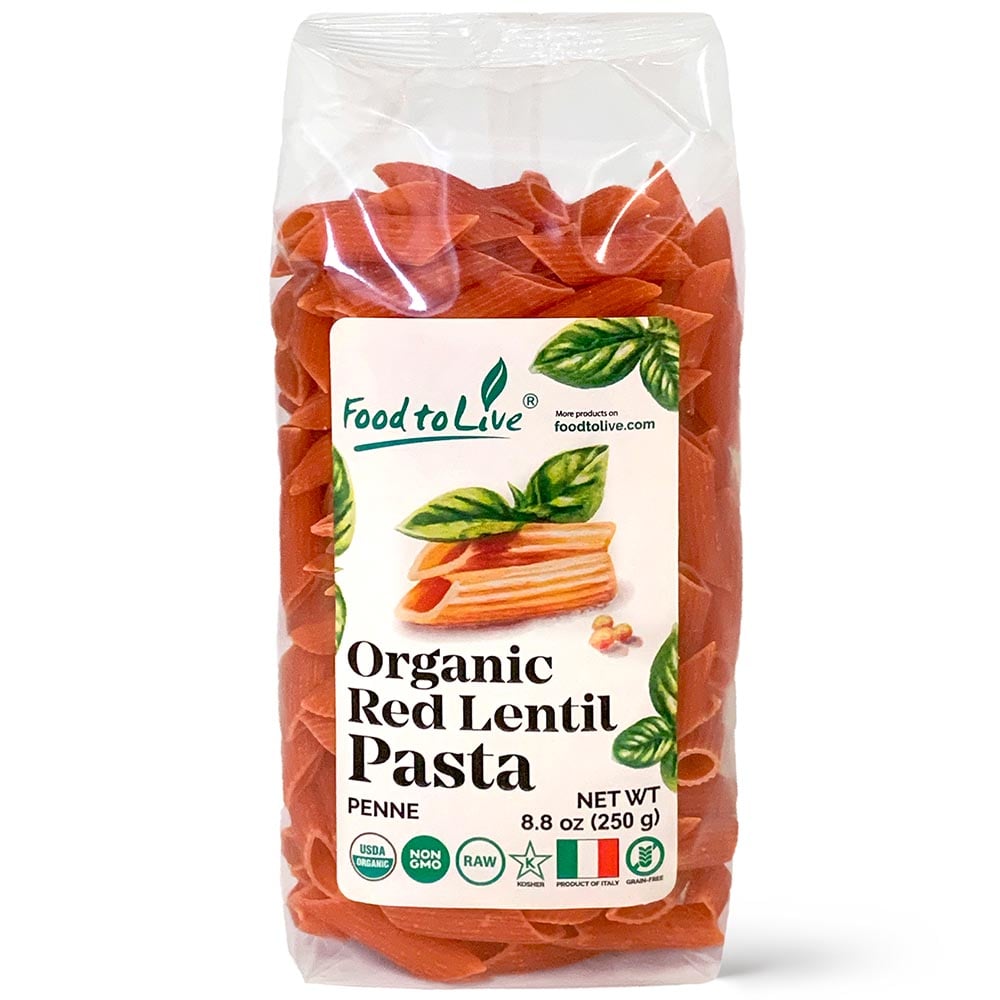 Pasta with a Purpose: Introducing Organic Red Lentil Penne Pasta