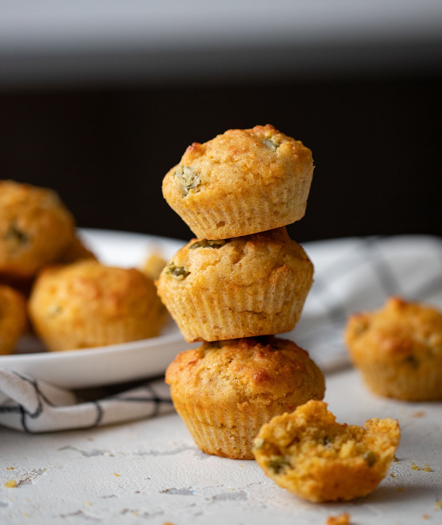 Cheddar Jalapeño Cornbread Muffins