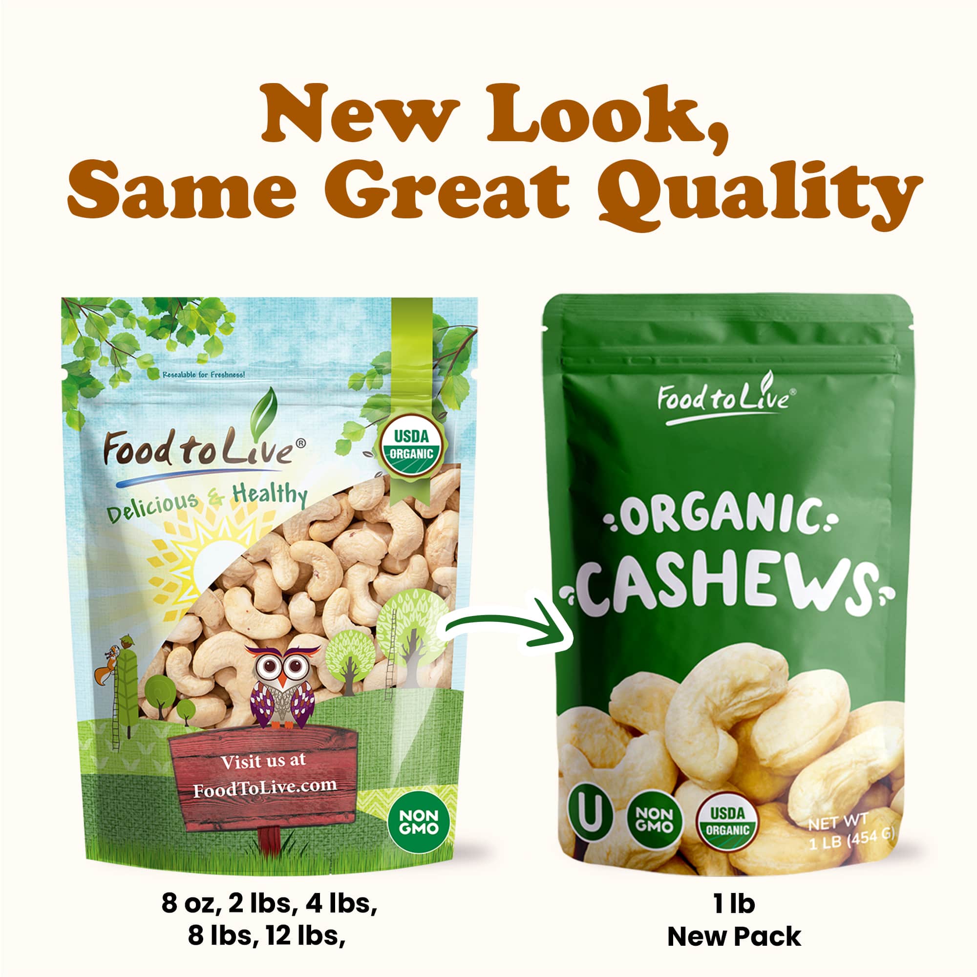 Organic Whole Cashews W320 5