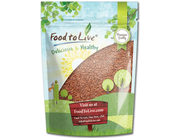 Brown Flaxseed in Bag