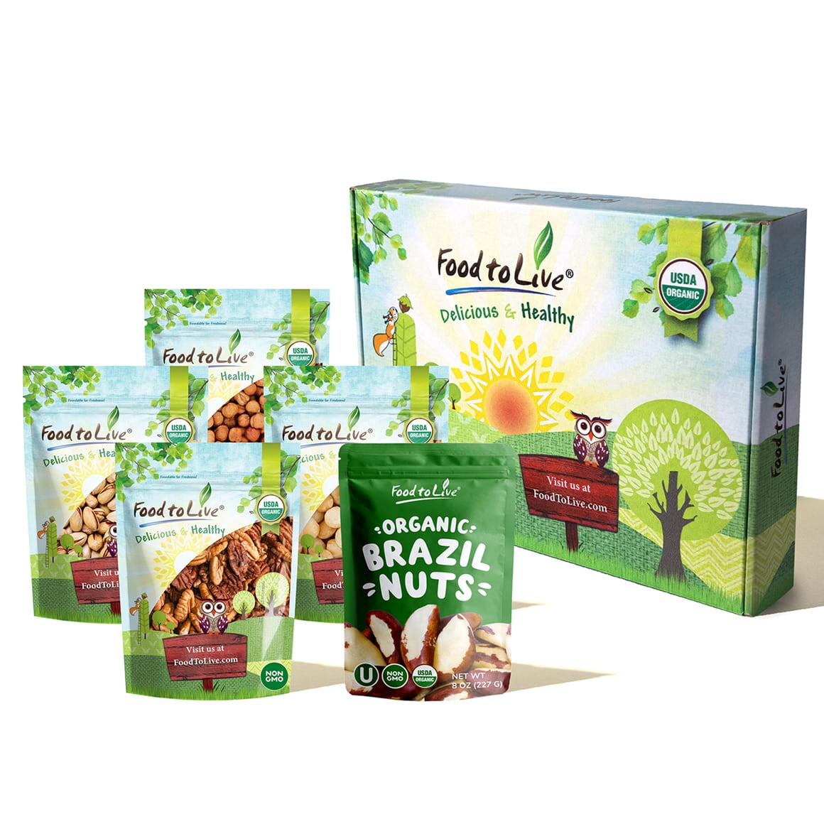 Organic Delicious Nuts Gift Box