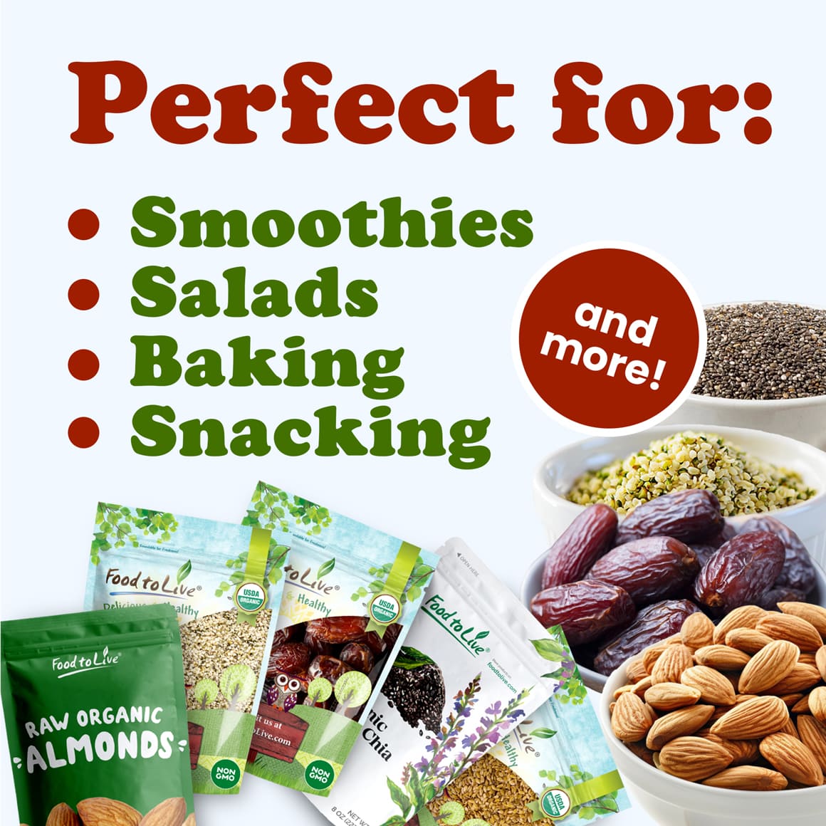 Organic Nuts, Seeds and Fruits Gift Box 6