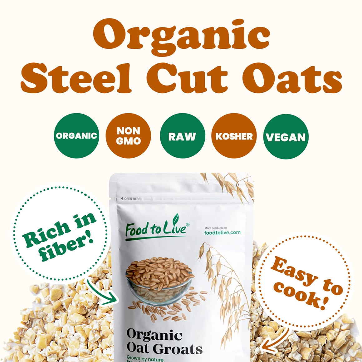 Organic Steel Cut Oats 1