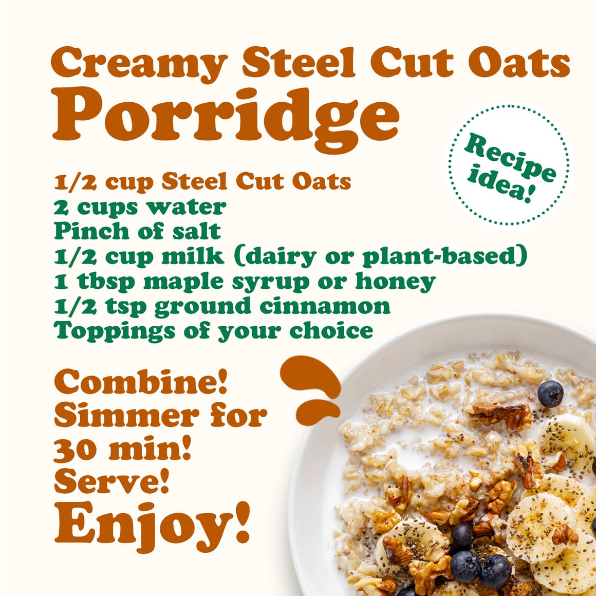 Organic Steel Cut Oats 4