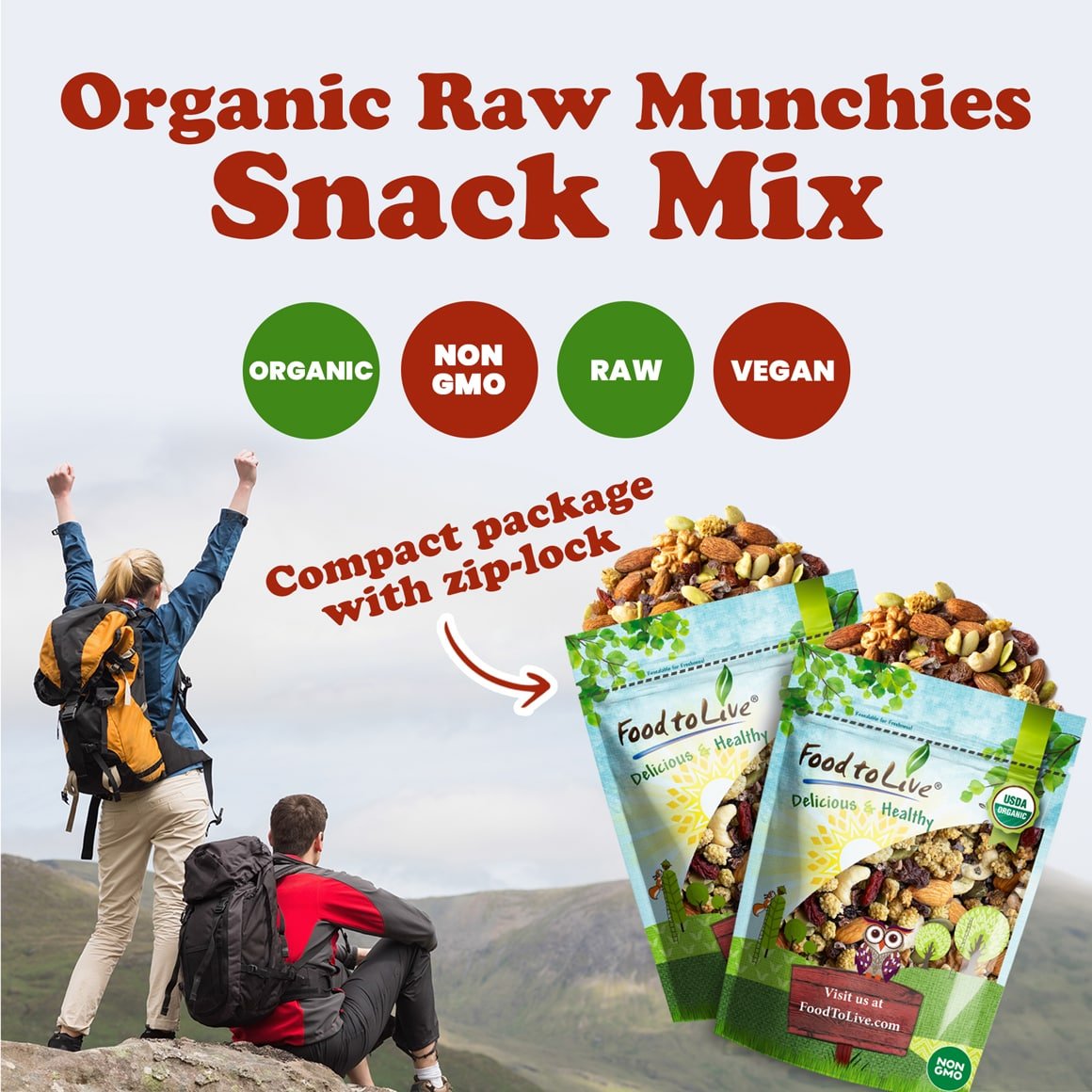 Organic Raw Munchies Snack Mix 1