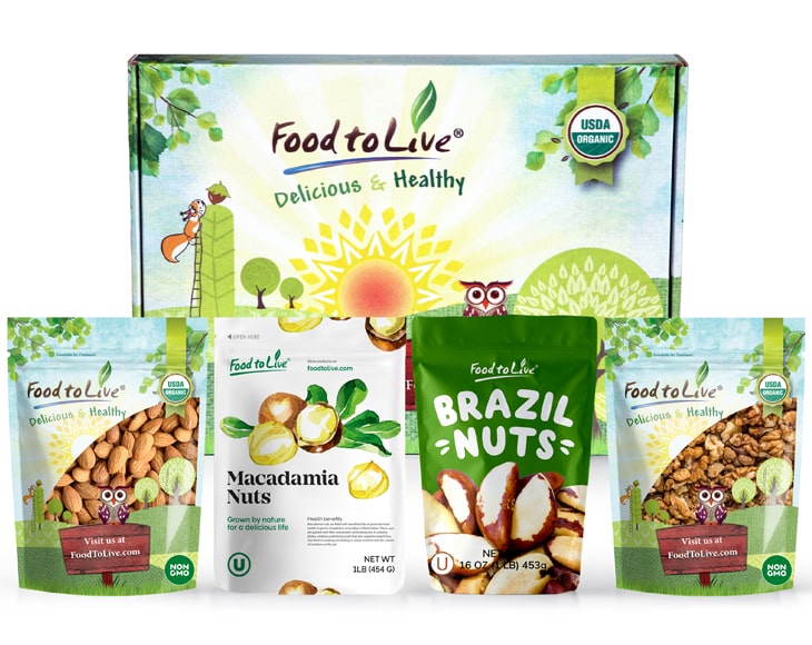 Raw Nuts Gift Box from Food to Live